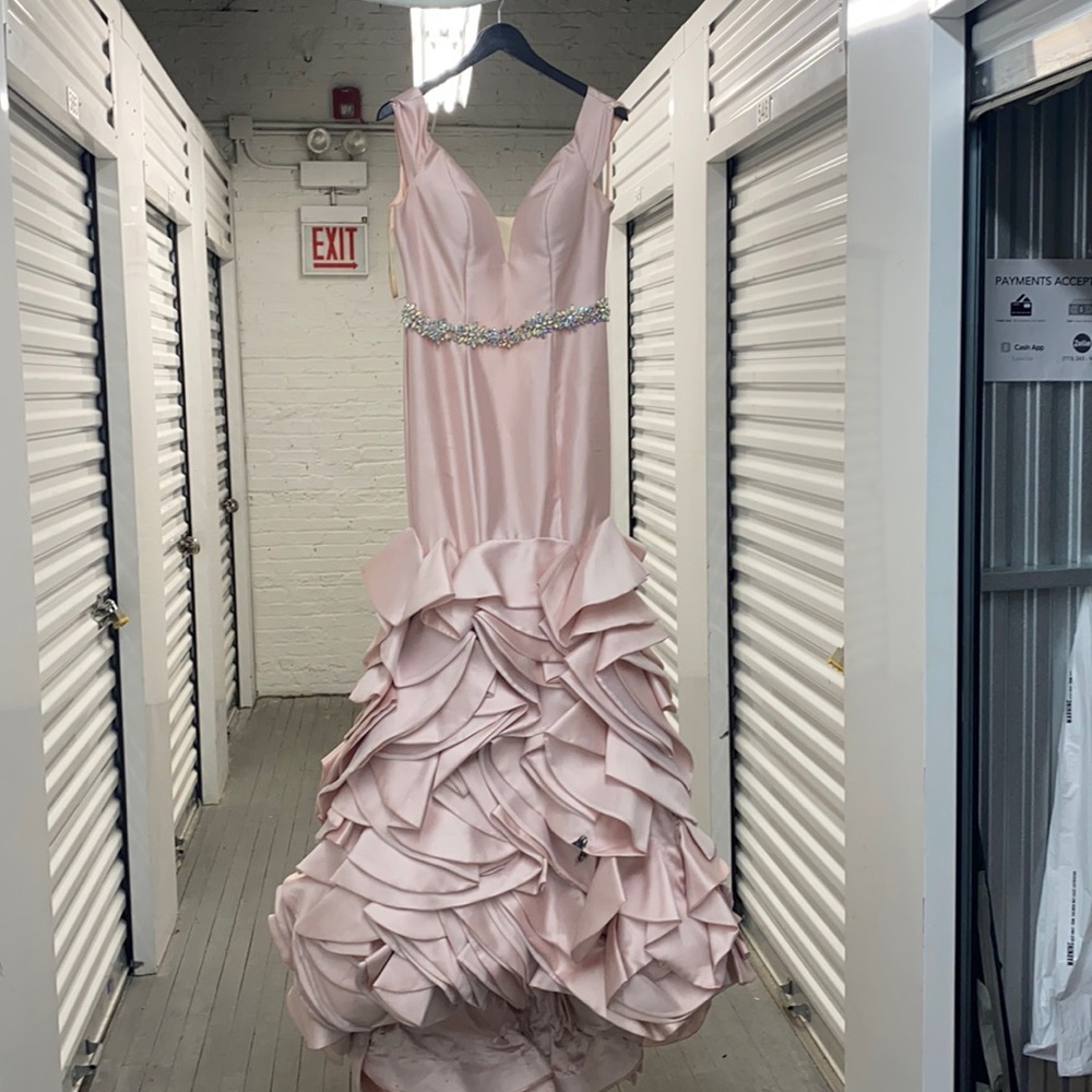 Jovani Blush Pink Prom Pageant Gown 2